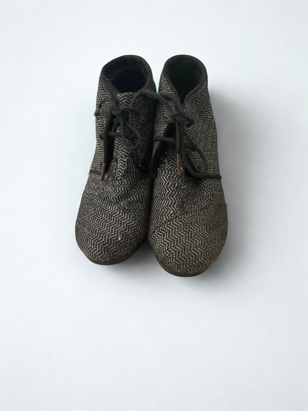 Toms Herringbone Lace-Up Ankle Boots